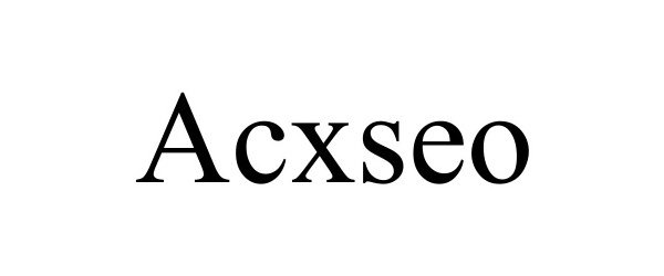 Trademark Logo ACXSEO