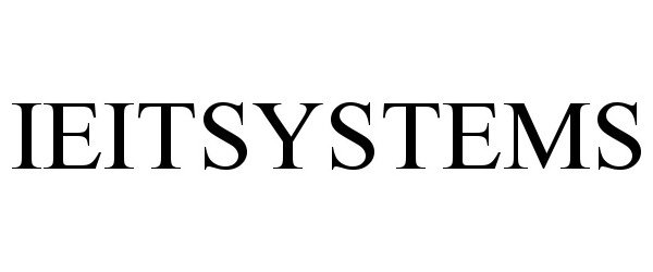 Trademark Logo IEITSYSTEMS