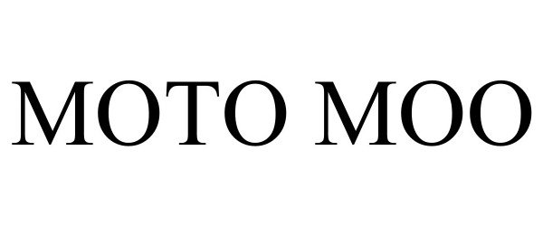 Trademark Logo MOTO MOO