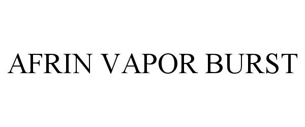 Trademark Logo AFRIN VAPOR BURST