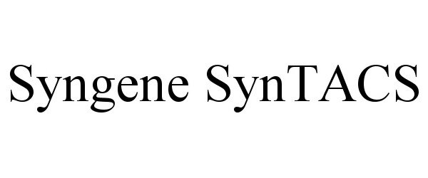 Trademark Logo SYNGENE SYNTACS