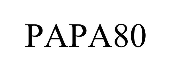 Trademark Logo PAPA80