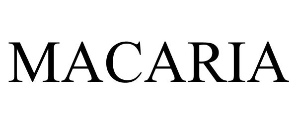 Trademark Logo MACARIA