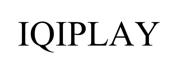 Trademark Logo IQIPLAY