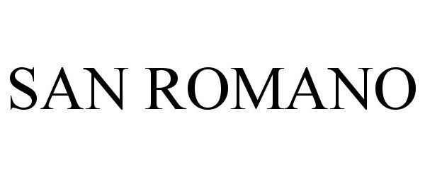 Trademark Logo SAN ROMANO