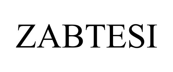 Trademark Logo ZABTESI