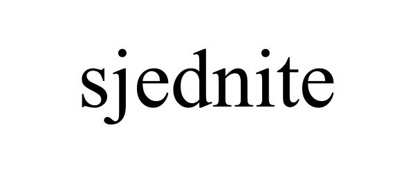 Trademark Logo SJEDNITE