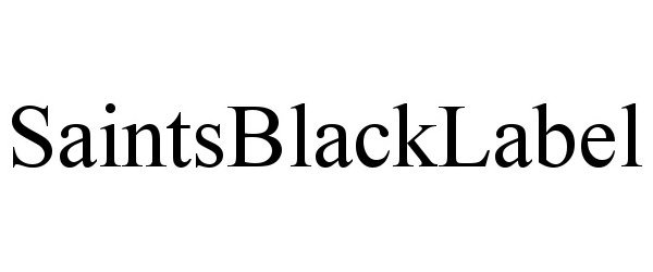  SAINTSBLACKLABEL