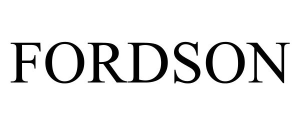 Trademark Logo FORDSON