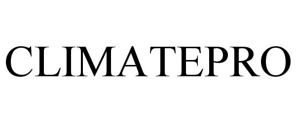 Trademark Logo CLIMATEPRO