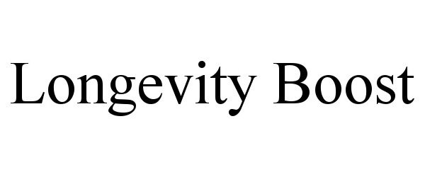 Trademark Logo LONGEVITY BOOST