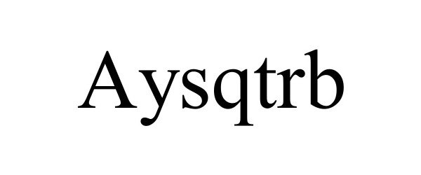 Trademark Logo AYSQTRB
