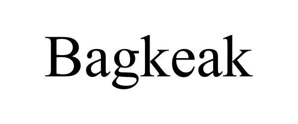 Trademark Logo BAGKEAK