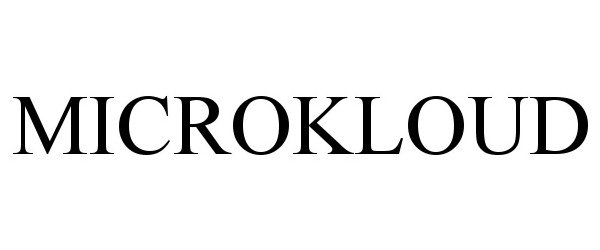 Trademark Logo MICROKLOUD