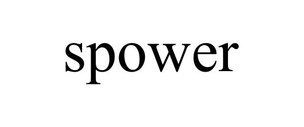 Trademark Logo SPOWER