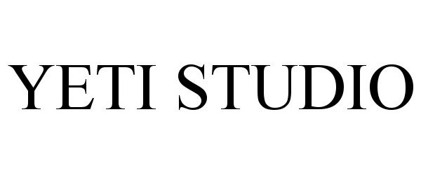 Trademark Logo YETI STUDIO