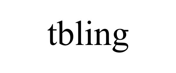 Trademark Logo TBLING