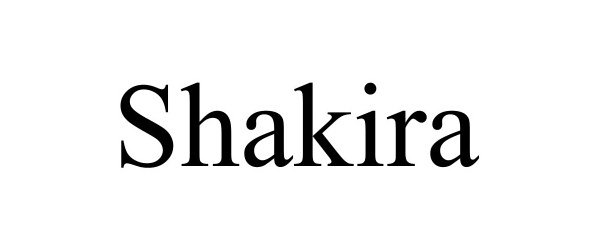 Trademark Logo SHAKIRA