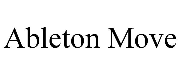 Trademark Logo ABLETON MOVE