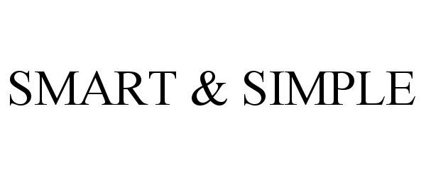 Trademark Logo SMART &amp; SIMPLE