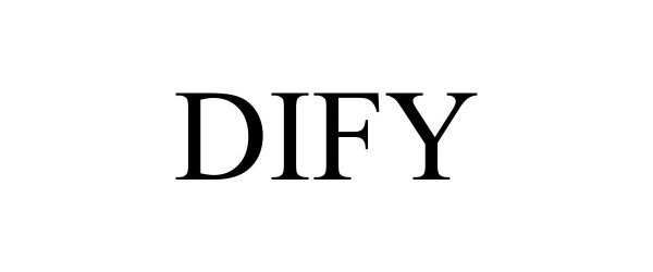 Trademark Logo DIFY