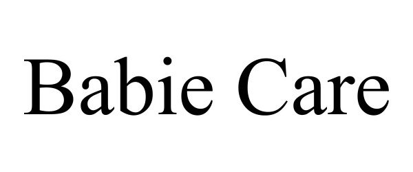 Trademark Logo BABIE CARE