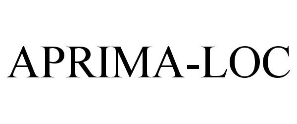 Trademark Logo APRIMA-LOC