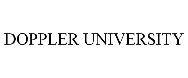  DOPPLER UNIVERSITY