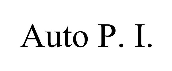 Trademark Logo AUTO P. I.