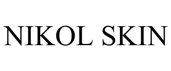 Trademark Logo NIKOL SKIN