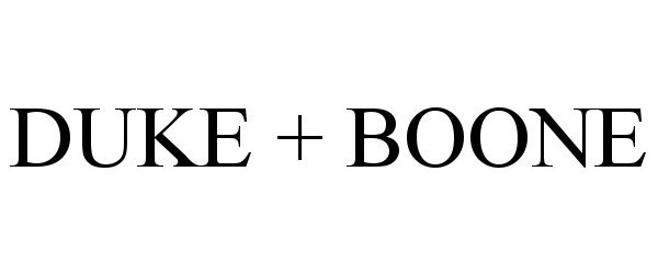 DUKE + BOONE