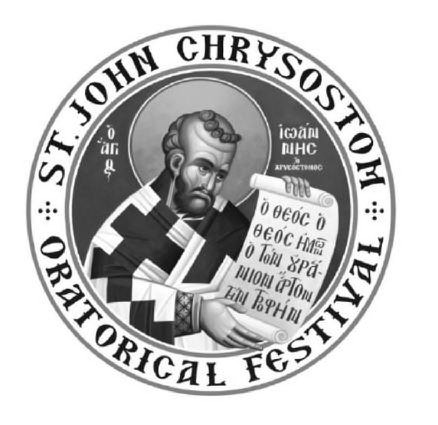  ST. JOHN CHYSOSTOM ORATORICAL FESTIVAL