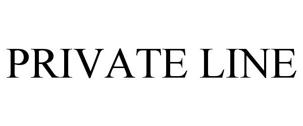 Trademark Logo PRIVATE LINE