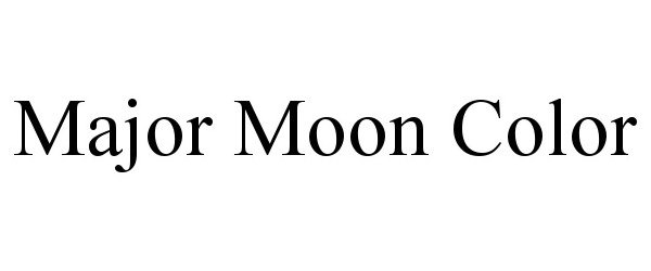 Trademark Logo MAJOR MOON COLOR