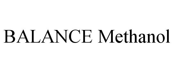 Trademark Logo BALANCE METHANOL