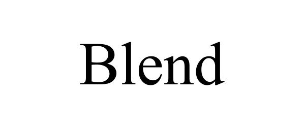 Trademark Logo BLEND