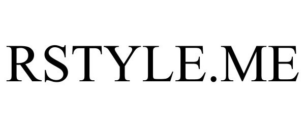 Trademark Logo RSTYLE.ME