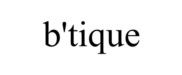Trademark Logo B'TIQUE
