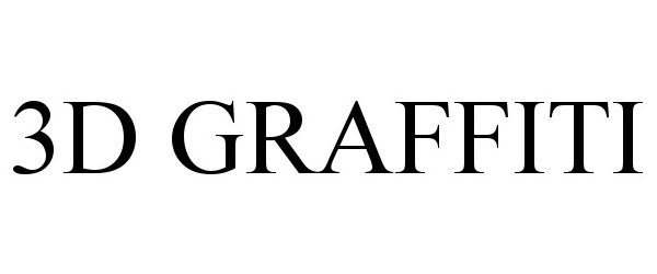 Trademark Logo 3D GRAFFITI