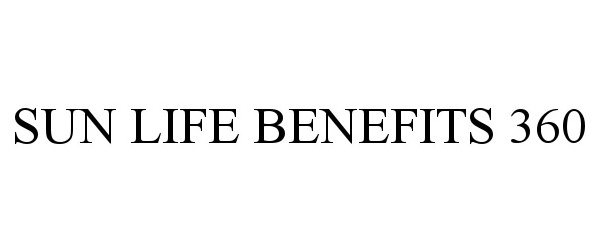 Trademark Logo SUN LIFE BENEFITS 360