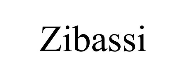 Trademark Logo ZIBASSI