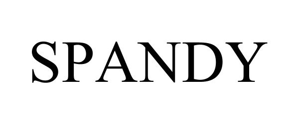 Trademark Logo SPANDY