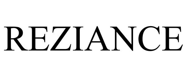 Trademark Logo REZIANCE