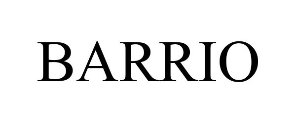 Trademark Logo BARRIO