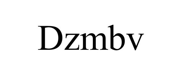 Trademark Logo DZMBV