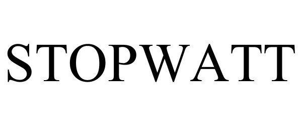 Trademark Logo STOPWATT