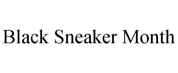 Trademark Logo BLACK SNEAKER MONTH