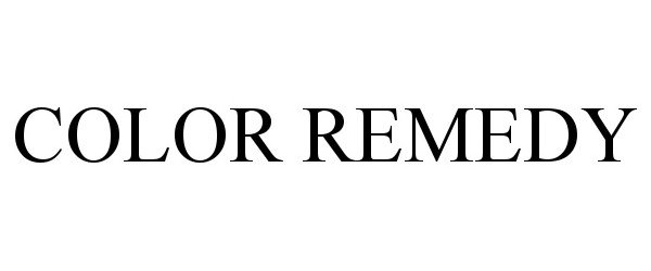 Trademark Logo COLOR REMEDY