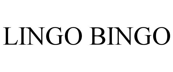 Trademark Logo LINGO BINGO