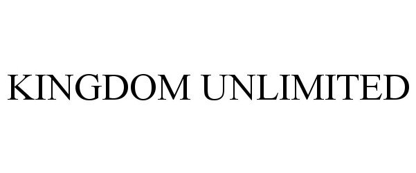 Trademark Logo KINGDOM UNLIMITED